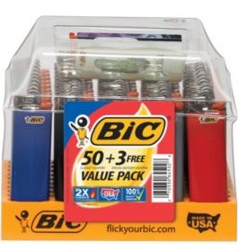 Bic Big Lighter 50+3 CT USA